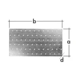 Płytka PERFOROWANA  40 x  80 x 2mm